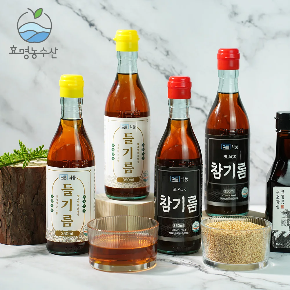 ★HACCP Certification★[1 + 1] One-time whole sesame oil 350ml + field oil 350ml low-temperature pressing traditional way