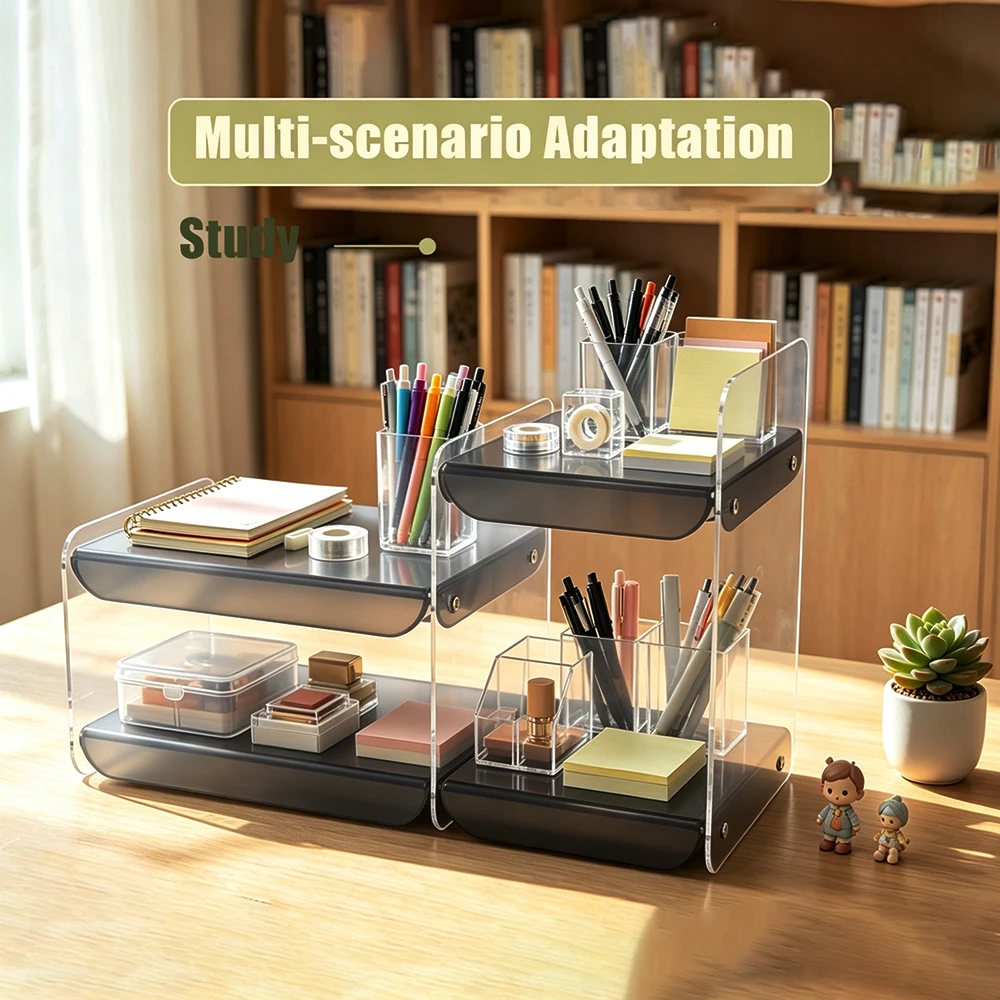 Tier Bathroom Counter Organizers and Storage, Versatile Perfume Vanity Organizer, Ideal for Cosmetic, Large Skincare, Face Mask,