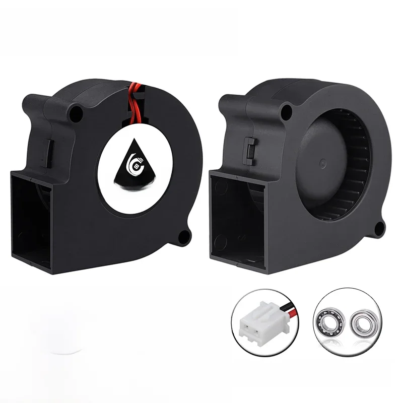 1szt Gdstime Bezszczotkowy wentylator chłodnicy DC 12V 24V 60x60x28mm 60mm 2Pin Wentylator odśrodkowy 6028 6cm Wentylator chłodnicy z tuleją i podwójną kulką — zdjęcie produktu 7