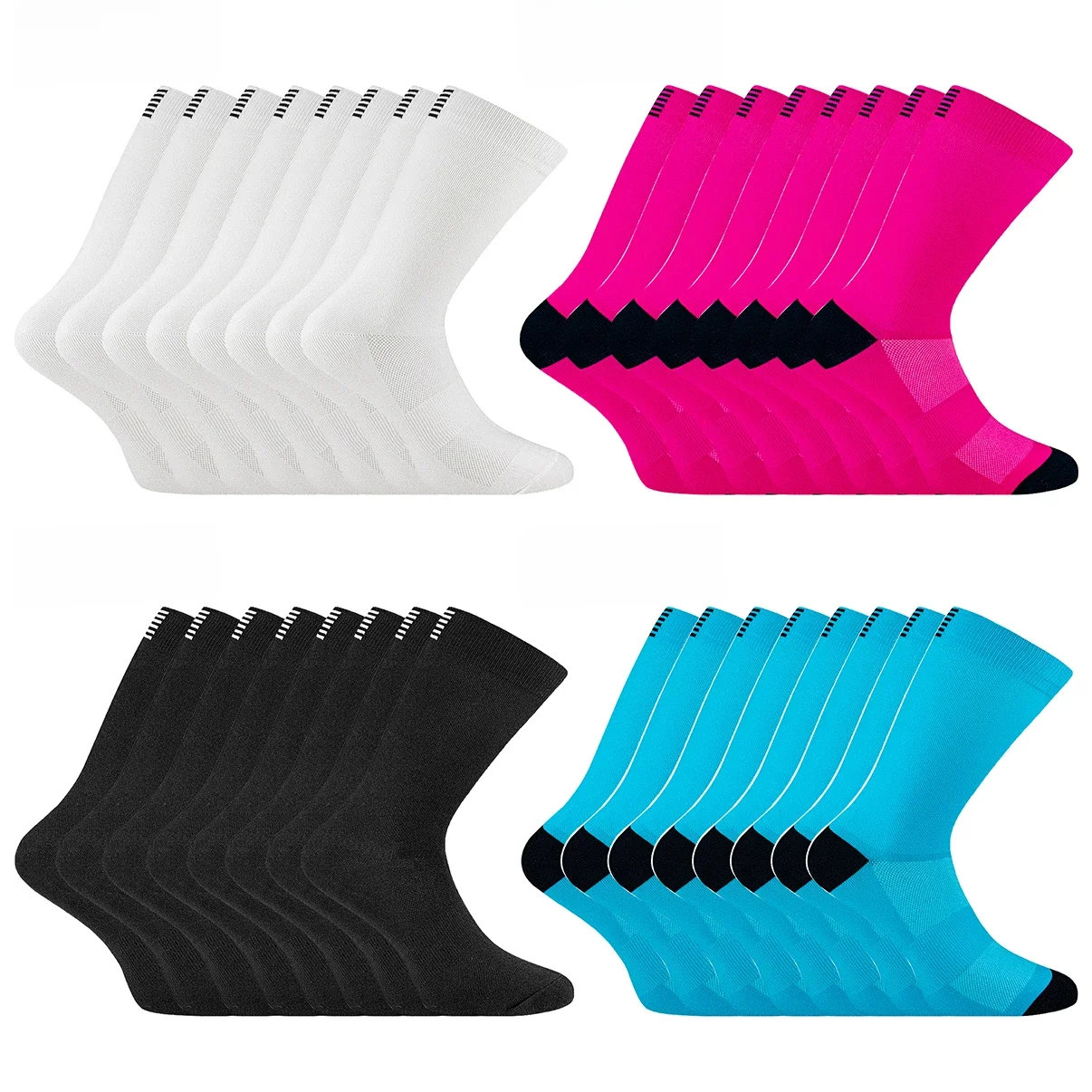 AliExpress TIMUBIKE 4 Pairs of Men and Women's Compression Sports Socks for Running, Cycling, Climbing, Walking, and