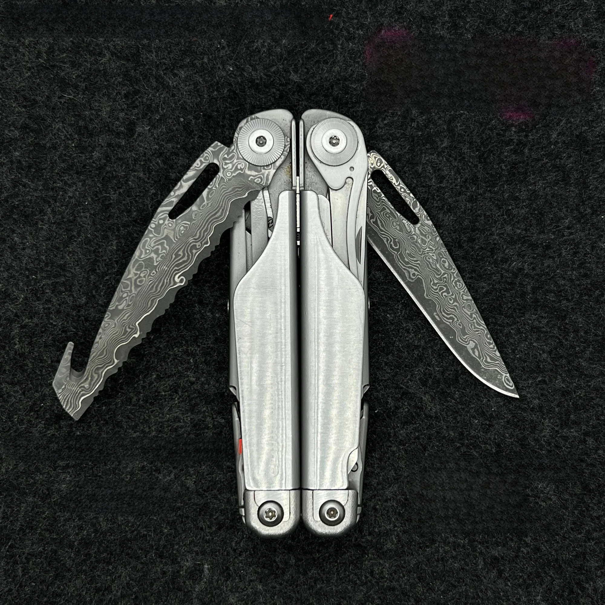 1 sztuka VG10 stal damasceńska część zamienna nóż do akcesoriów Leatherman Surge DIY — 2