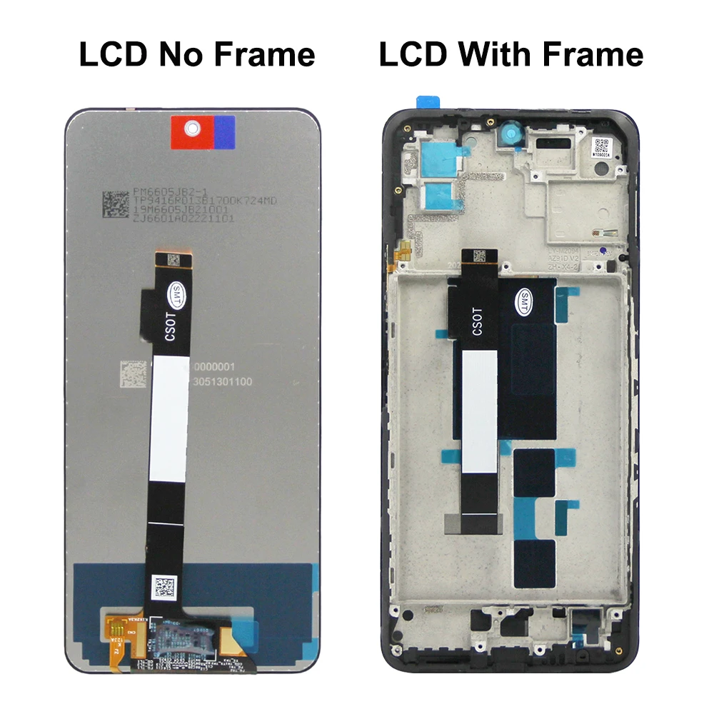 6.6\'\' New Display For Xiaomi POCO X3 GT 21061110AG LCD Display Touch Screen Digitizer For POCO X3GT Screen With Frame