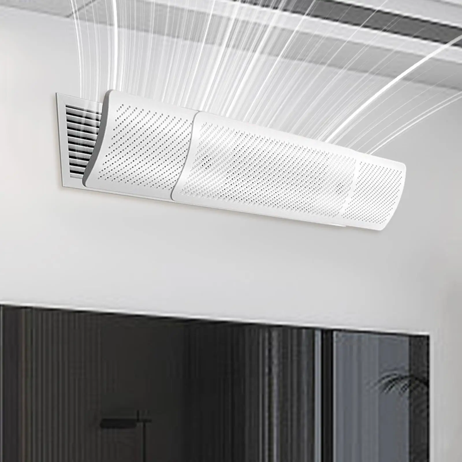 Air Conditioner Wind Deflector Wall-Mounted Air Conditioning Windshield Ventilation Vent Deflector Anti-Direct Blowing Outlet view 3