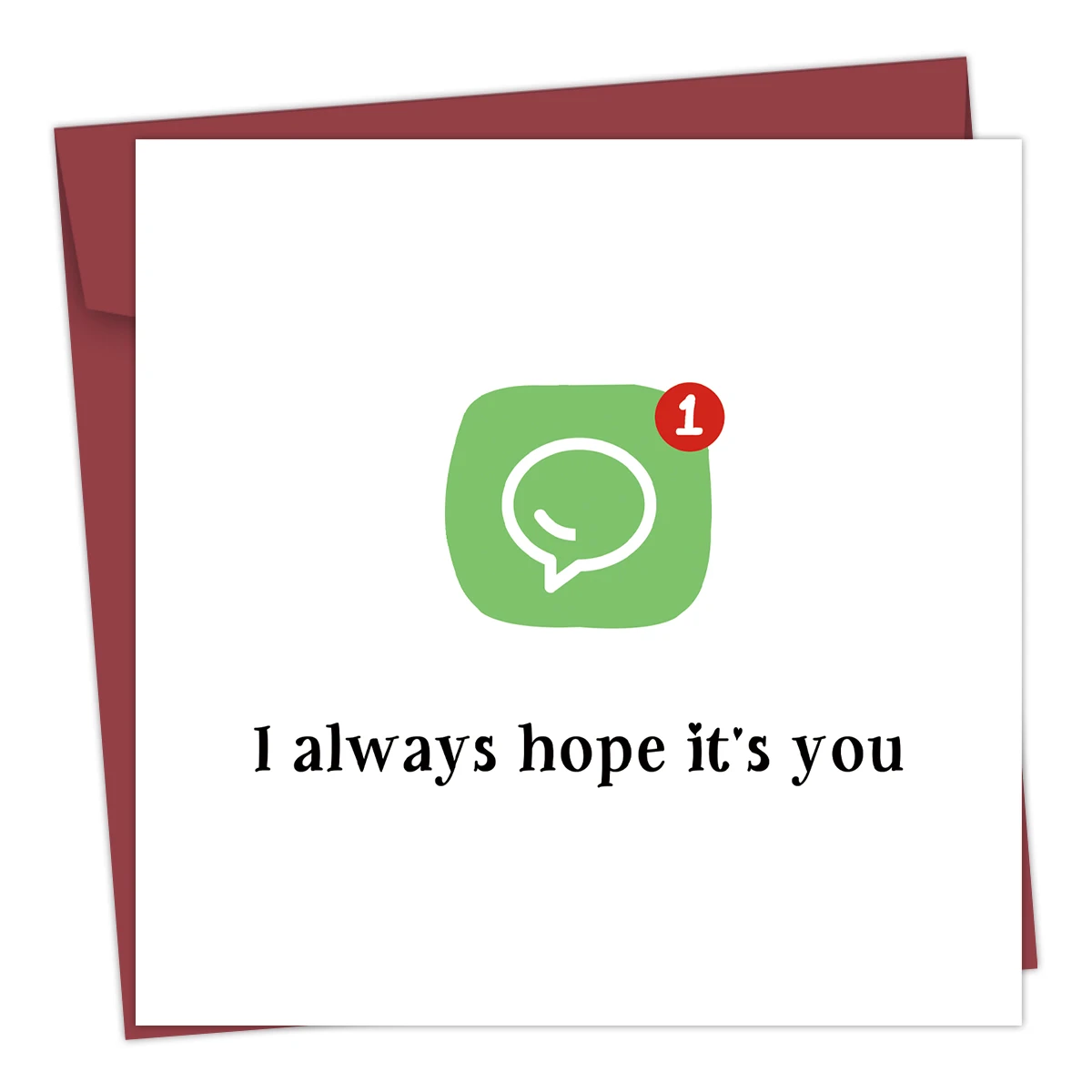 1pc Funny Anniversary Card for Him/Her,I always hope its you,Unique Birthday Card,Valentines Day Greeting Cards for Husband,Wife