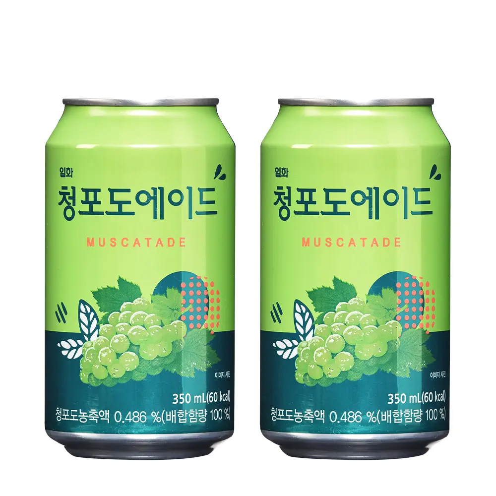 [ILHWA] green grape ade 350ml X 24cans