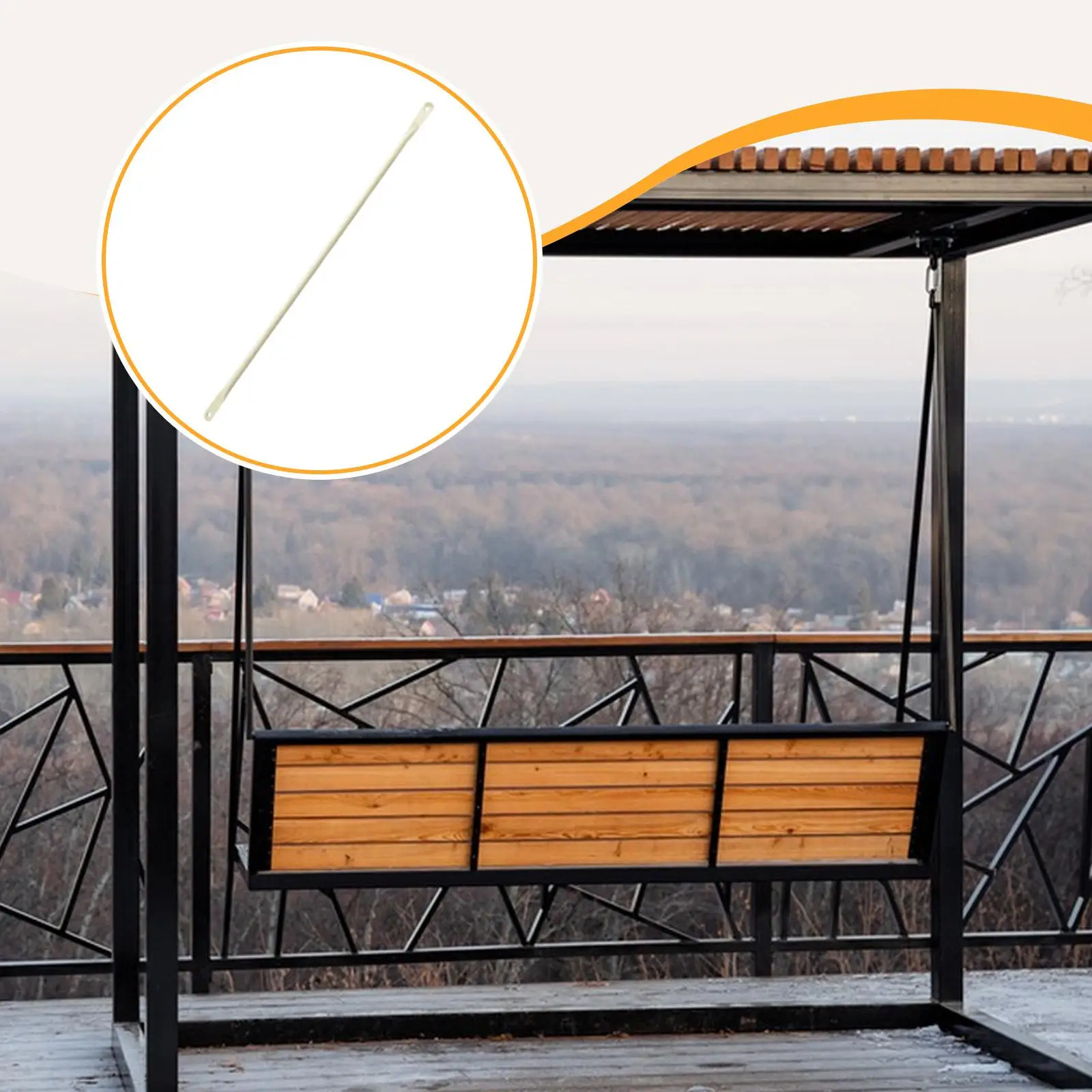 سوينغ استبدال قضيب سوينغ استبدال بار للمعدات الخارجية سوينغ للفناء الخلفي سوينغ القطب حديقة سوينغ مقعد إصلاح أجزاء #3