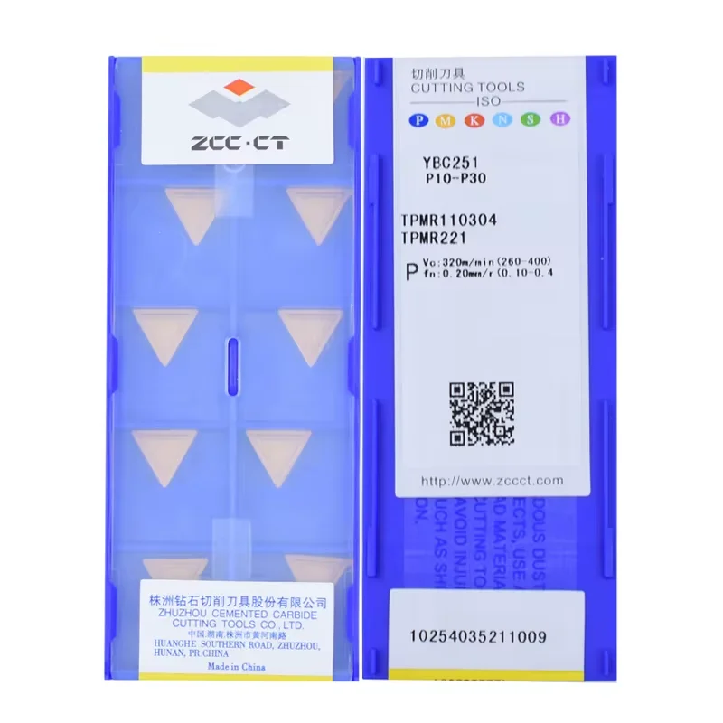 

ZCC.CT оригинальные твердосплавные фрезерные вставки TPMR110304 YBC251 YBM251 YBC151 треугольные лезвия TPMR 110304 режущие инструменты с ЧПУ
