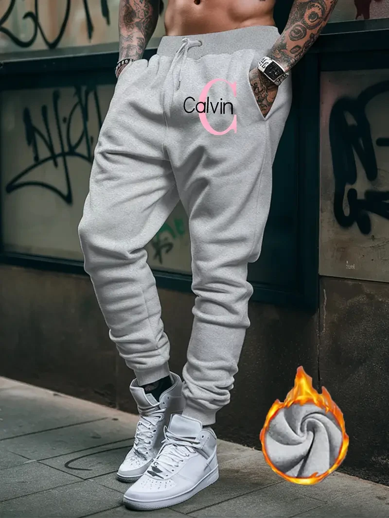 2025 Men Gyms Pure color Pants Joggers Fitness Casual Long Pants Men Workout Skinny Sweatpants Jogger Tracksuit Trousers