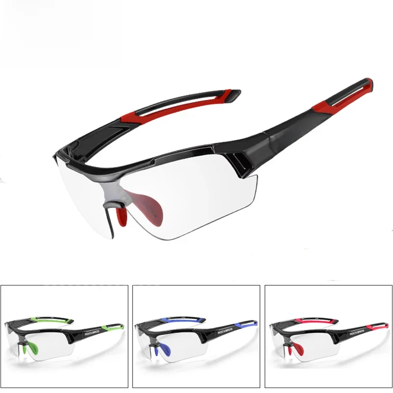 AliExpress ROCKBROS Photochromic Cycling Glasses Bicycle Outdoor Sports Sunglasses Discoloration Glasses MTB