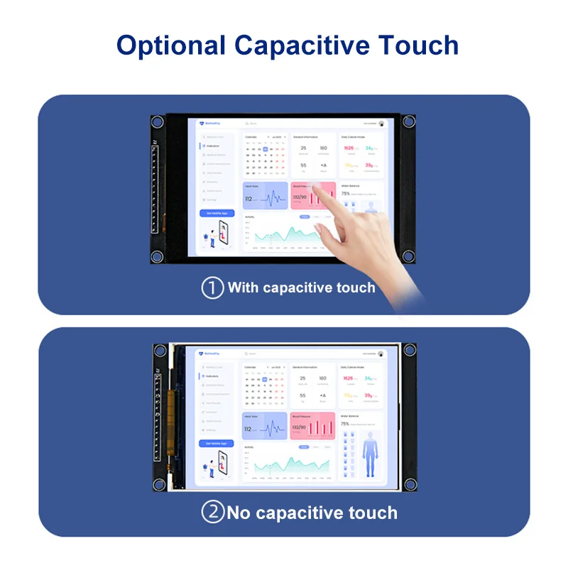 4.0 Inch 320X480 Spi Seriële Tft Lcd-Scherm Optionele Capacitieve Touchscreen Module Voor Esp32/Stm32/Arduino Uno & Mage2560/C51/Ch32