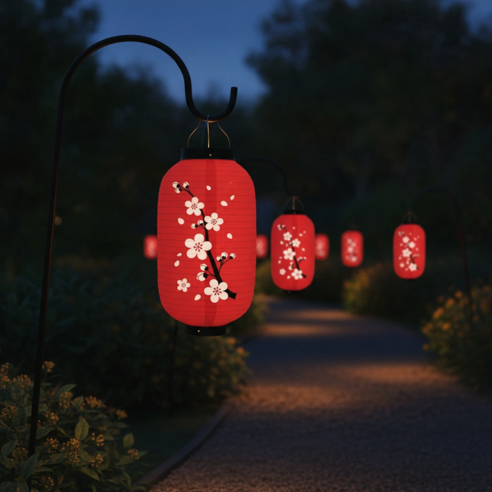 Outdoor Lighting Japanese - Традиционный японский фонарь-абажур, складной, подвесной, в