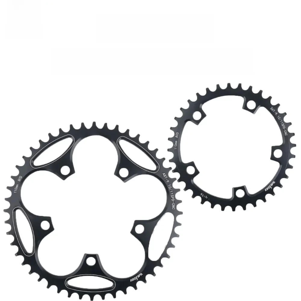 AliExpress NONE WUZEI 130 BCD Chainring 38T 40T 42T 46T 50T Narrow Wide Star Road Bike Crown 5 Bolts Front Star for Folding Bicycle