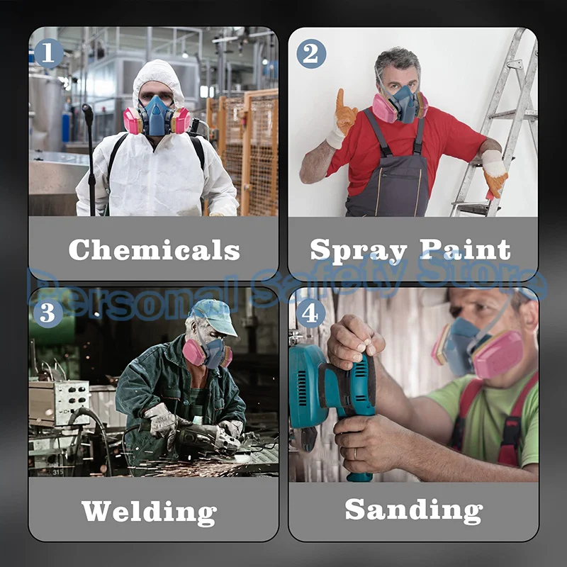 Gas Mask Filter Box Accessories 60926, 60923, 60921 Gas Filter Box Anti Organic Gas Activated Carbon Box