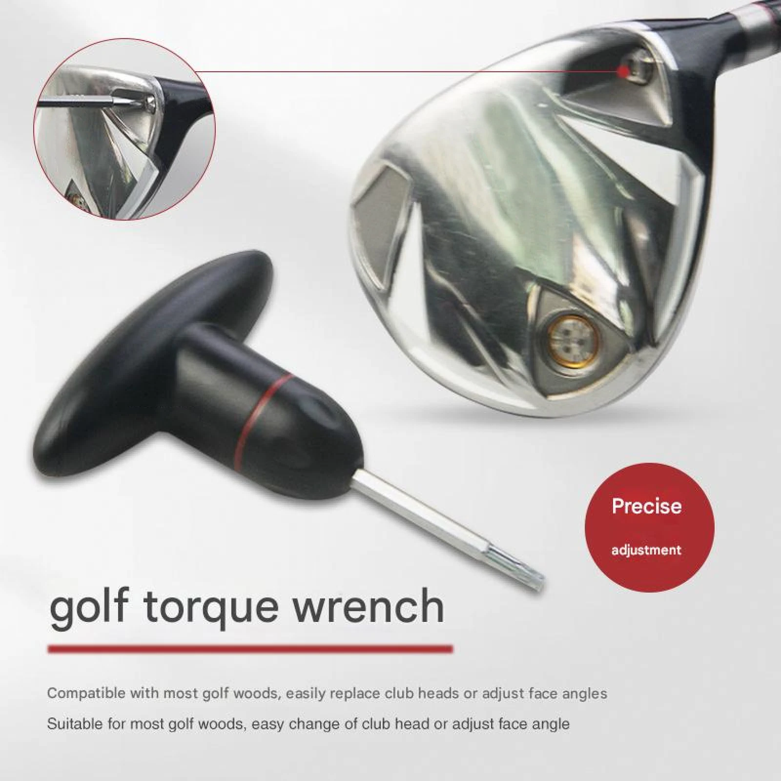 مفتاح عزم الجولف المدمج رئيس أداة عالية الأداء المعادن سائق الغولف أداة العالمي نادي الغولف وجع أدوات سائق الغولف #1