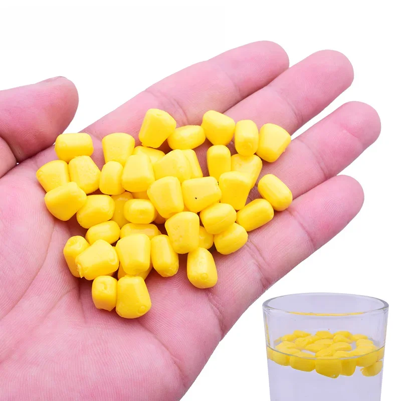 50 lub 100 sztuk kolorowych przynęt Pop Up Corn Soft Bait Carp Fishing Boilies Flavoured Grass Baits Floating Water Pellet Creamy Silicone Lure — zdjęcie 2
