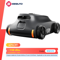 Grennix SAT 10 Robotic Pool Vacuum 180 Mins Running Up to 2000 Sq.ft, Dual 180W Brushless Motor, for Above/In Ground Pools