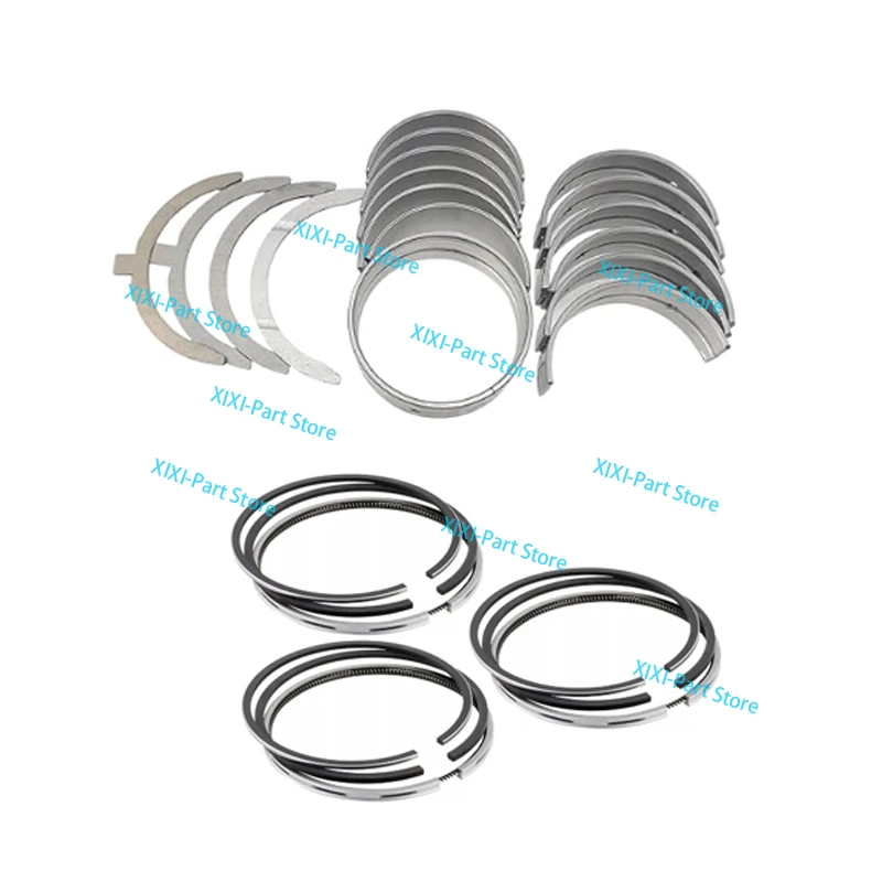 

3TNM74 Crankshaft Main Bearing Con Rod Bearing Piston Rings For Yanmar 3 Cylinders 74mm*2+2+4 74mm Overhaul Rebuild Kit