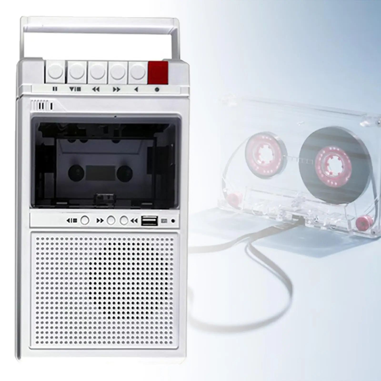 Portable Cassette Player with Headphone Jack Gift Small High Performance Lightweight Tape Player for Outdoor Travel Home Adults