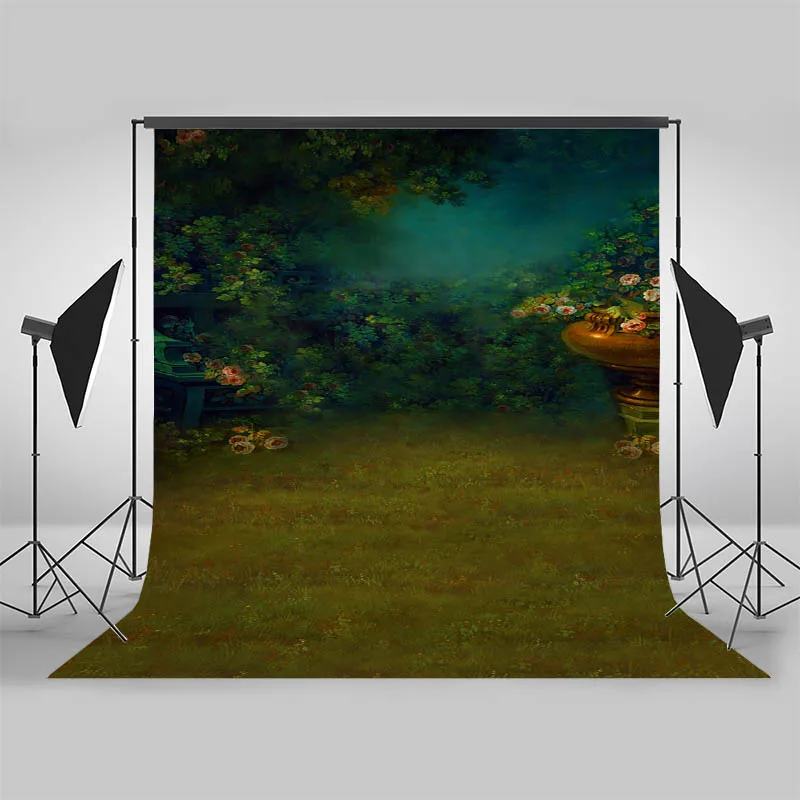 Lukisan Tangan Musim Semi Bunga Fotografi Latar Belakang Bersalin Anak Baru Lahir Potret Pemotretan Latar Belakang Foto Alat Peraga Studio Booth