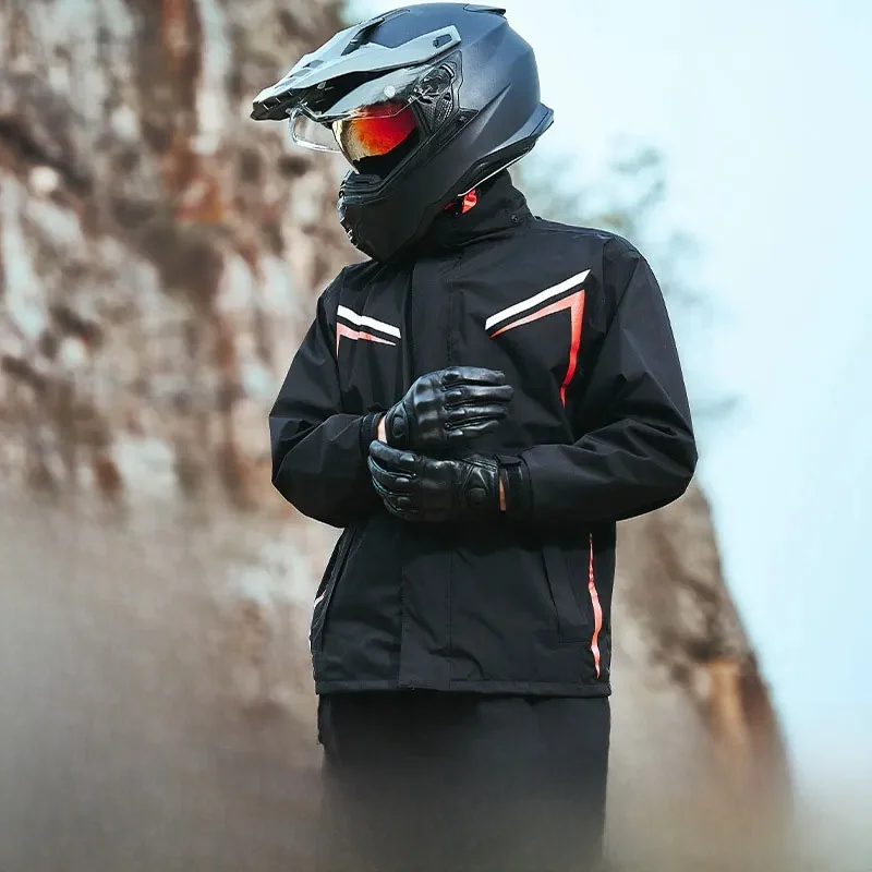 AliExpress UK Motorcycle Rain Suits For Men & Women Waterproof Anti-storm Raincoat High Visibility Rain Gear For Cycling Motor Riding