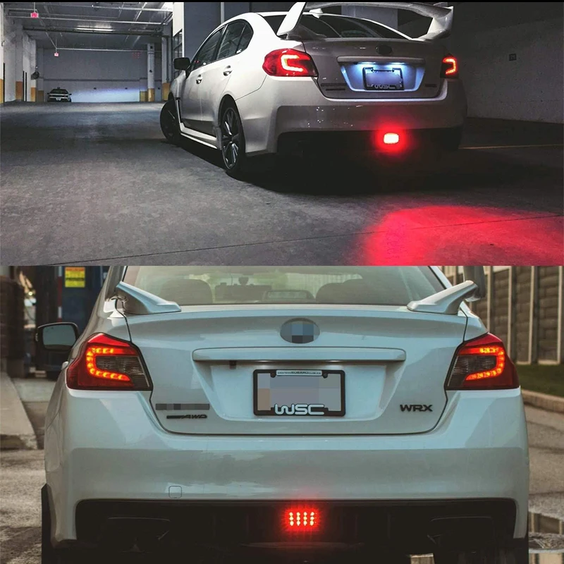 1PCS F1 LED Bar Style Rear Fog Lights Brake 4th brake Lamp For 2011-2021 Subaru WRX STi XV Impereza Install PnP Harness 12V view 6