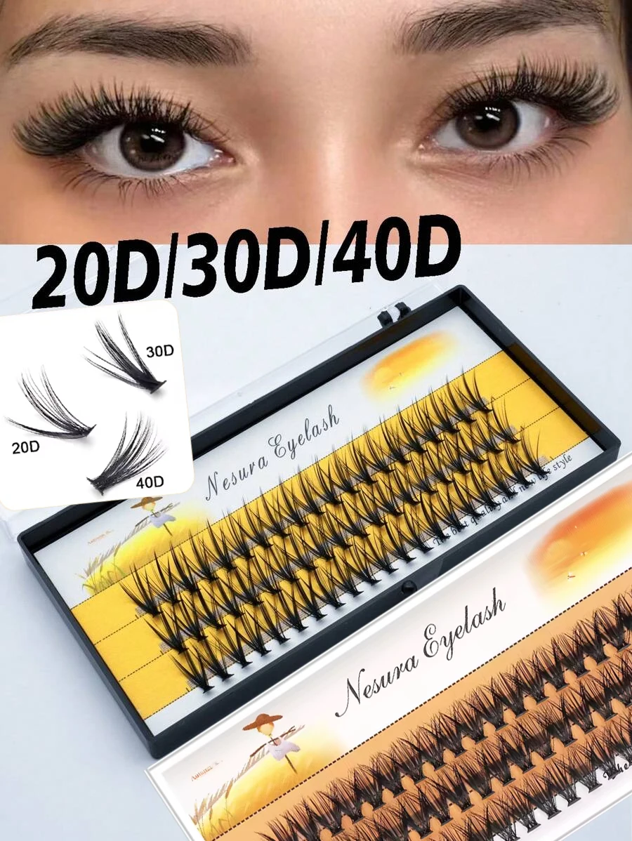 20/30/40D Uitgebreide wimpers Natuurlijke wimpers 1 doos/60 stuks 3D persoonlijke natuurlijke wimper make-up tool