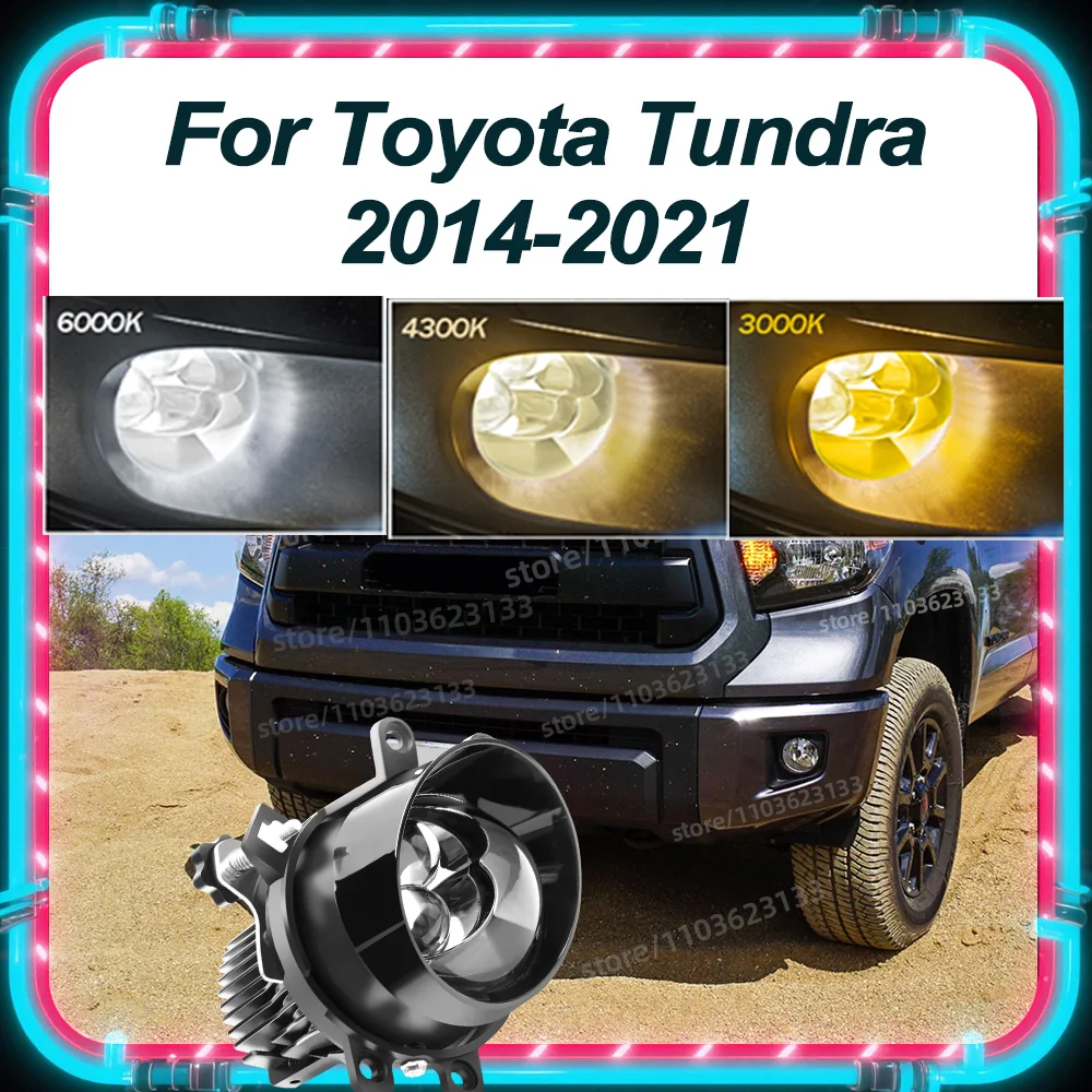 

2 X Car Fog Light Assembly Lampshade For Toyota Tundra 2014 2015 2016 2017 2018 2019 2020 2021