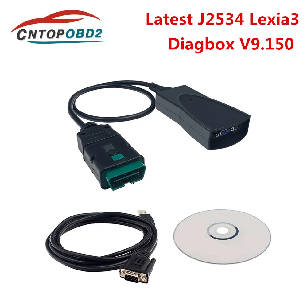 Lexia 3 Diagbox 9.150 PP2000 Native Version For WIN10/11 J2534 Lexia For Citroen/Peugeot Diagnostic-Tool OBD2 Auto Scanner Tool