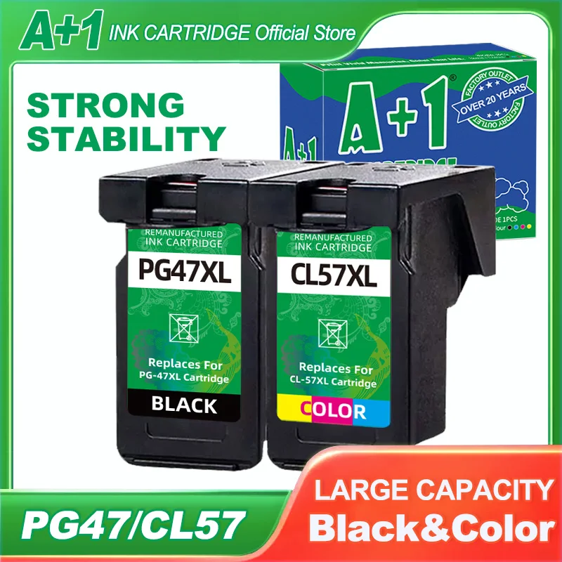 pg47 cl57 Remanufactured Replacement Ink Cartridge PG-47 CL-57 for canon printer pixma cartridge E400 E410 E460 E470 E480 E4270