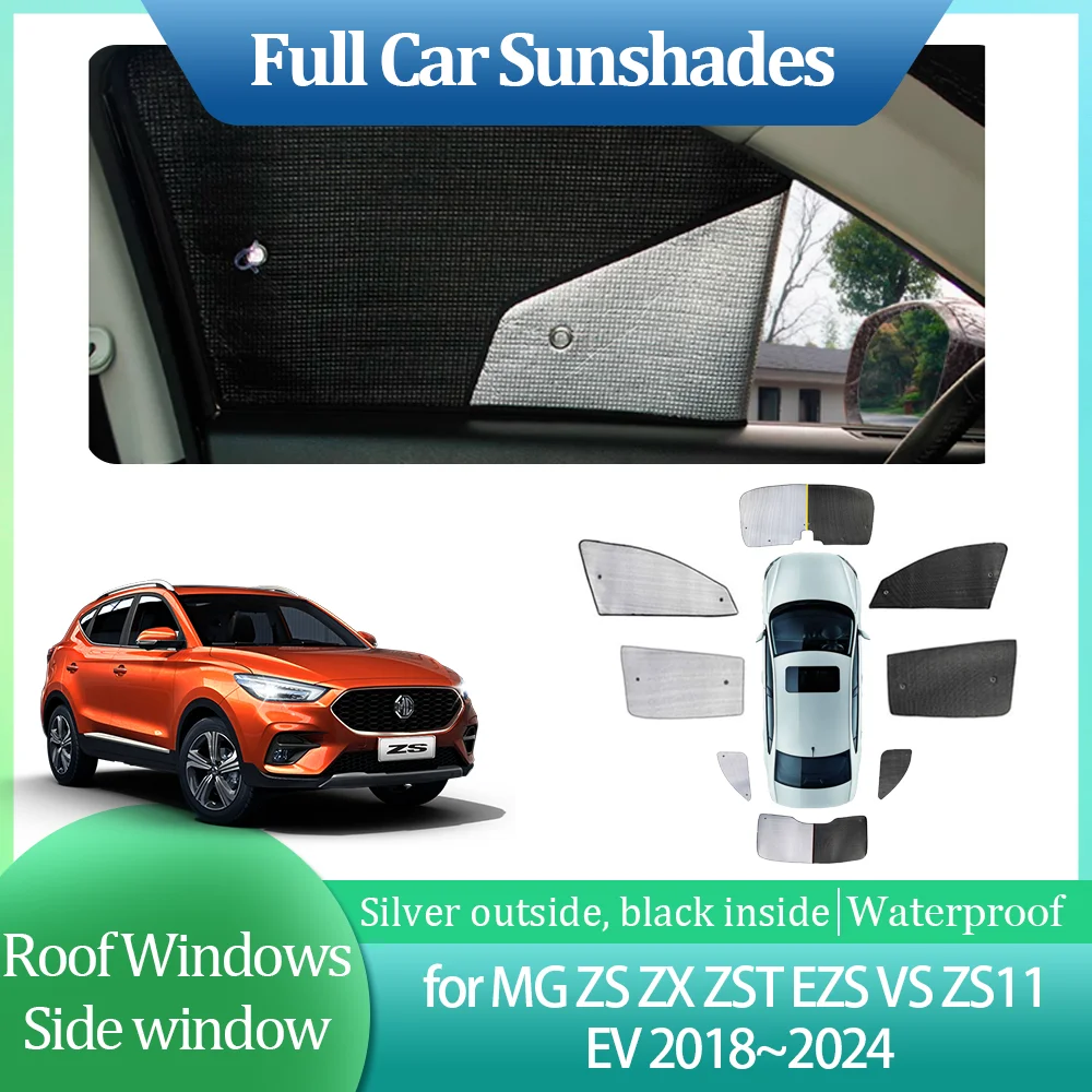 Full Car Sunshades for MG ZS ZX ZST EZS VS ZS11 EV 2018~2024 Roof