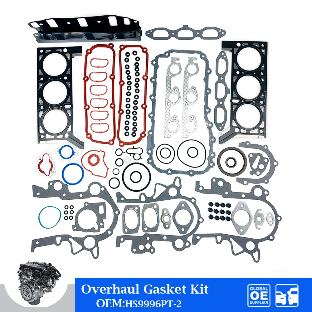 Kit de juntas para reacondicionamiento del motor de 3,3 L para Jeep Chrysler Town Pacifica Dodge Grand Voya 3,3 V6, accesorios para coches de gasolina 68003427AB HS54325A