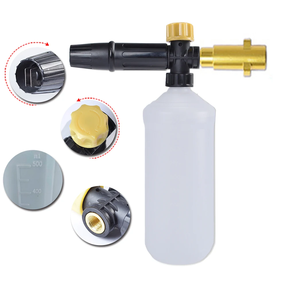 Pressure Washer Adjusable Foam Cannon Car Washer Snow Foam Lance High Pressure Soap Foamer Foam Generator Car Foam Cleaner Spray