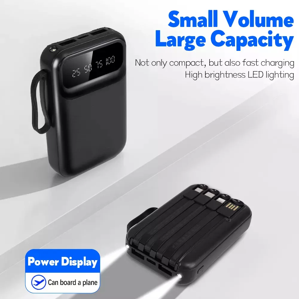 10000mAh Powerbank, schnelles Aufladen, tragbares Ladegerät, externer USB-Akku, Hochleistungs-Backup-Batterie für Smartphones, Tablets, Reisen, Outdoor, Notfälle, kompatible Geräte