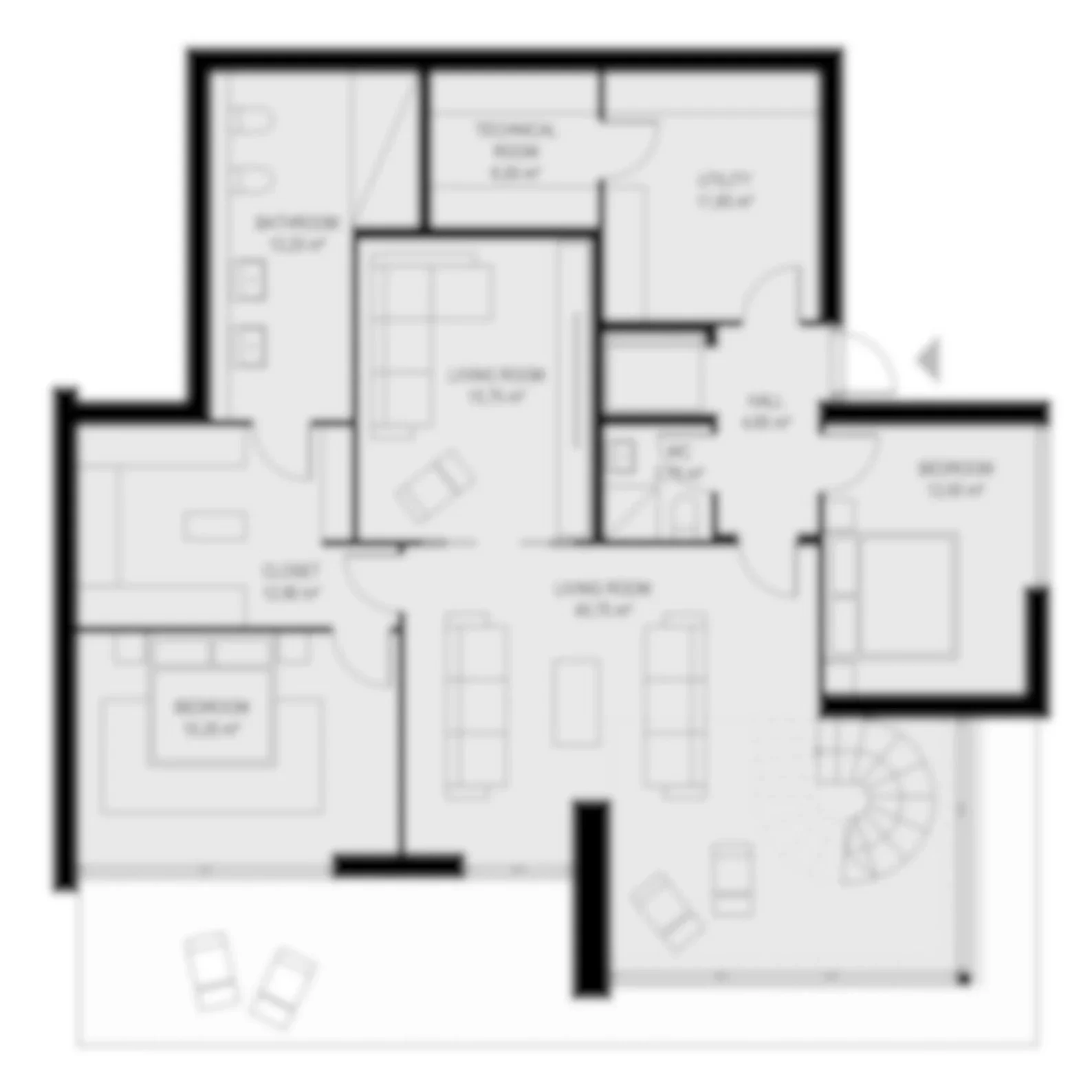 خطط مطبوعة للمنزل بأربعة غرف نوم حديثة | دليل تصميم المنزل 312 م2 | كتيب مخطط البناء DIY (بدون مواد) #6