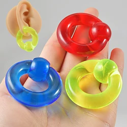 1PC UV Acrylic Captive Bead Ring Big Gauge Septum Clicker Ear Tunnel Plug Ear Gauge Expander Nipple Earring Piercing Jewelry