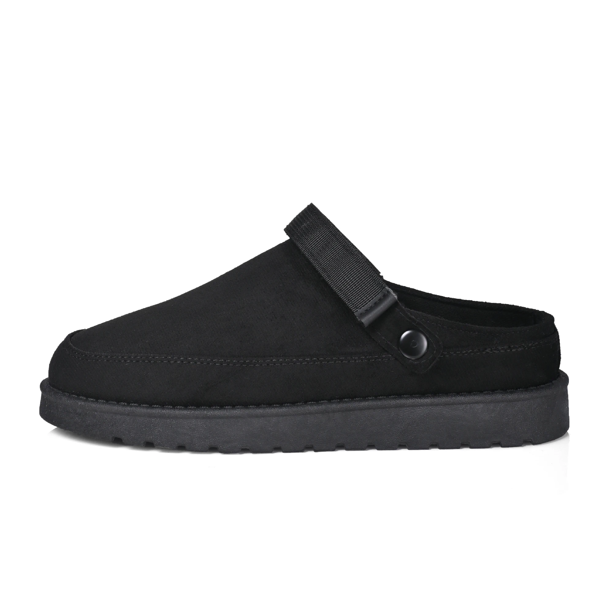 Women's Flat Casual Loafers Ladies Fashion Comfortable Non-Slip Warm Slippers Women's Strappy Solid Colour Walking Shoes