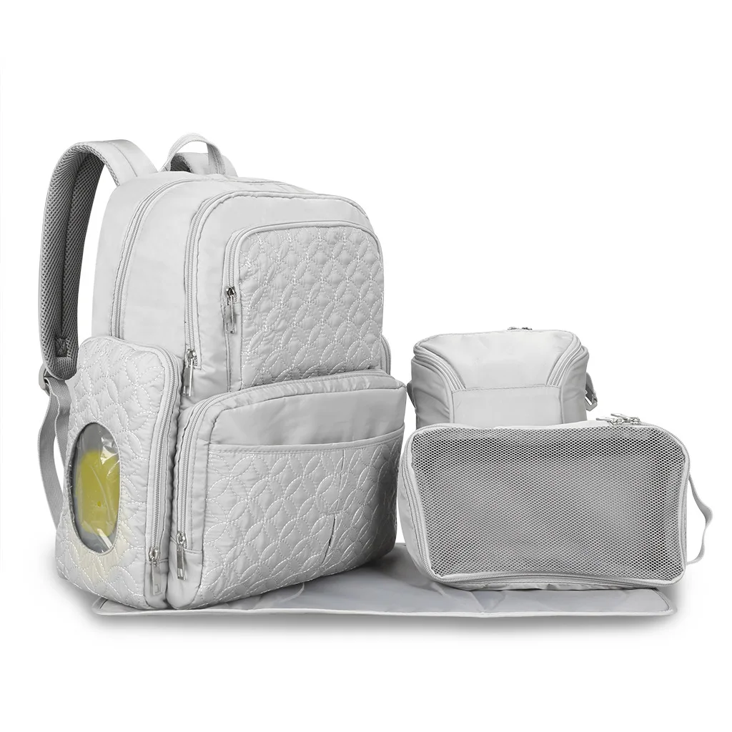 Bolsa impermeable de gran capacidad para mamá, bolsa de pañales para bebé, bolso de hombro de viaje al aire libre, mochila de maternidad, cochecito,