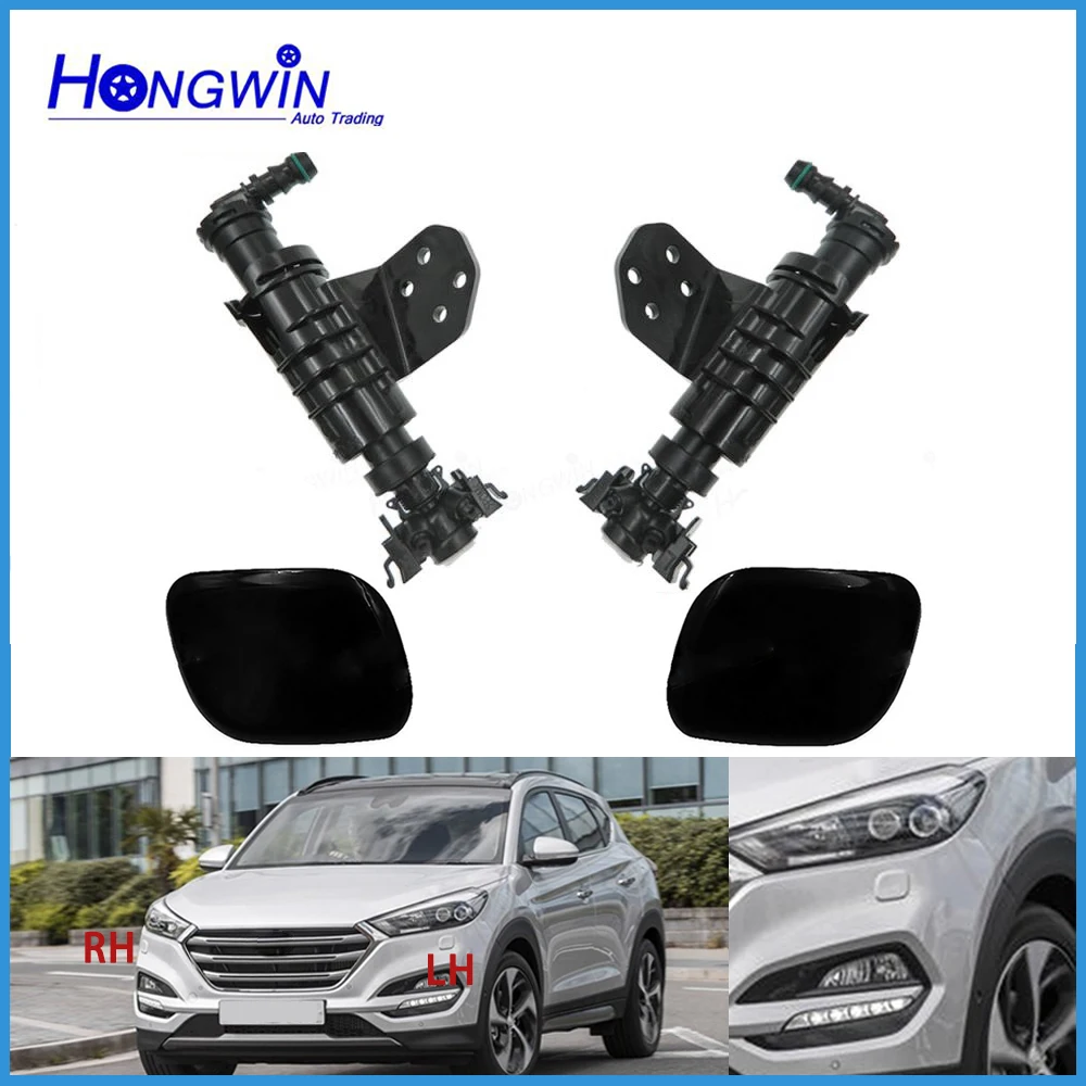 For Hyundai Tucson 2015 2016 2017 2018 2019 2020 SUV Front Headlight Washer Nozzle Headlamp Cleaning Spray Pump Cover Cap