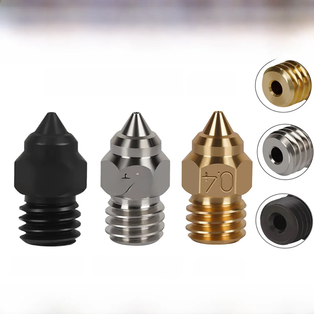 Buse MK8 pour CR-6 SE, buses en acier dur, laiton plaqué cuivre, pour CR6 SE CR5 Pro Ender 3 S1 pro CR10 V2 Ender5, buse 0.4 0.6mm
