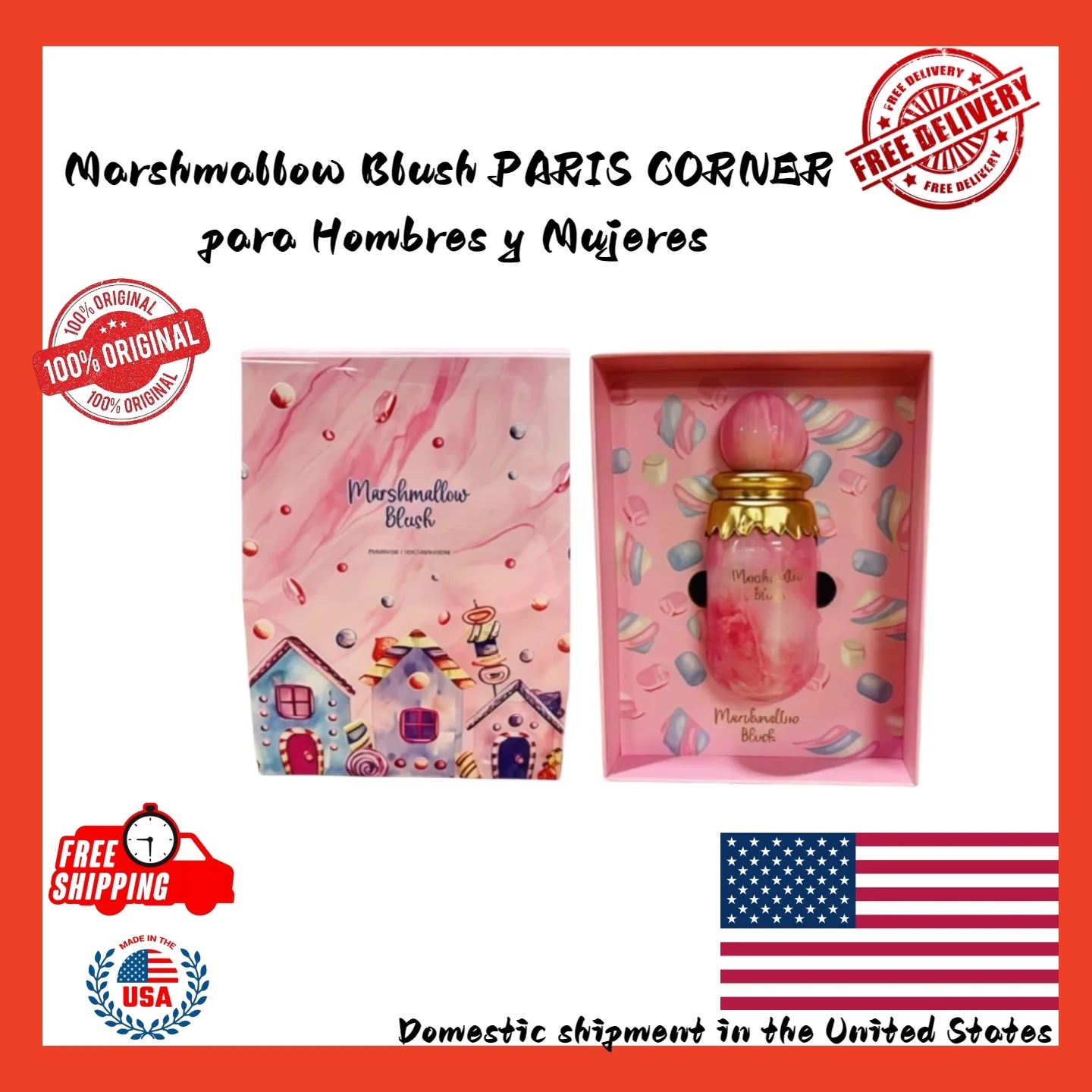 

Marshmallow Blush by Paris Corner | 100ml EDP Spray | Fast Shipping VIRAL! Luxury perfume a birthday or Valentine's Day gift