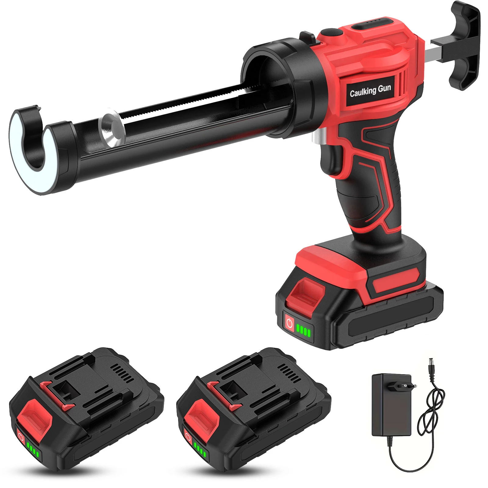 Pistolet à mastic électrique sans fil, pistolet de remplissage de mastic pour verre, pistolet à colle électrique réglable à 4 vitesses, outil d'étanchéité pour portes et fenêtres