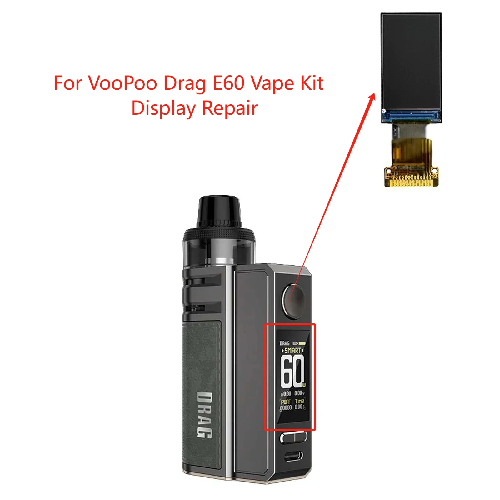 

Новый полноцветный дисплей для замены экрана VooPoo Drag E60 Vape Kit