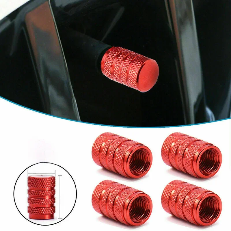 AliExpress 4pcs Universal Aluminium Car Red Tire Tyre Wheel Air Dust Cover Bicycle Car Truck Ventil Valve Stems