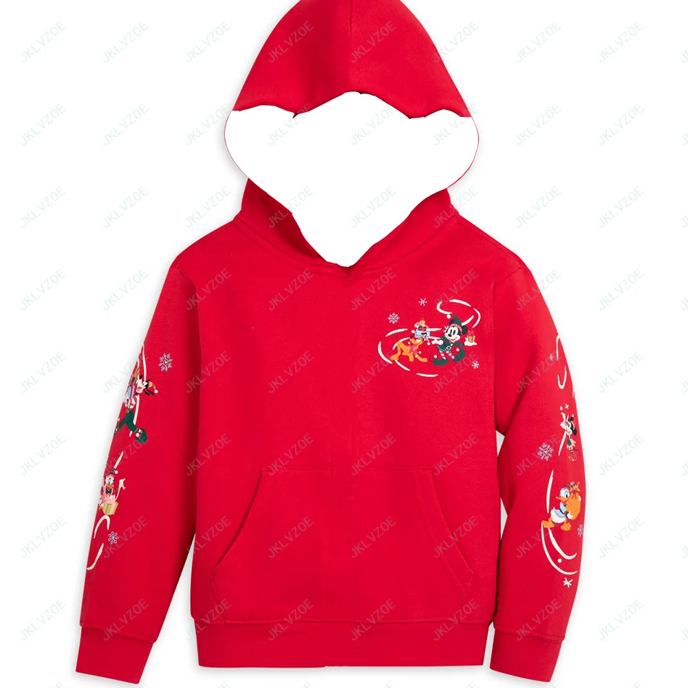 Autumn And Winter New Arrivals Disney Women Mickey Mouse and Friends Fantasyland Castle Holiday Pullover Print Hoodie for Adults