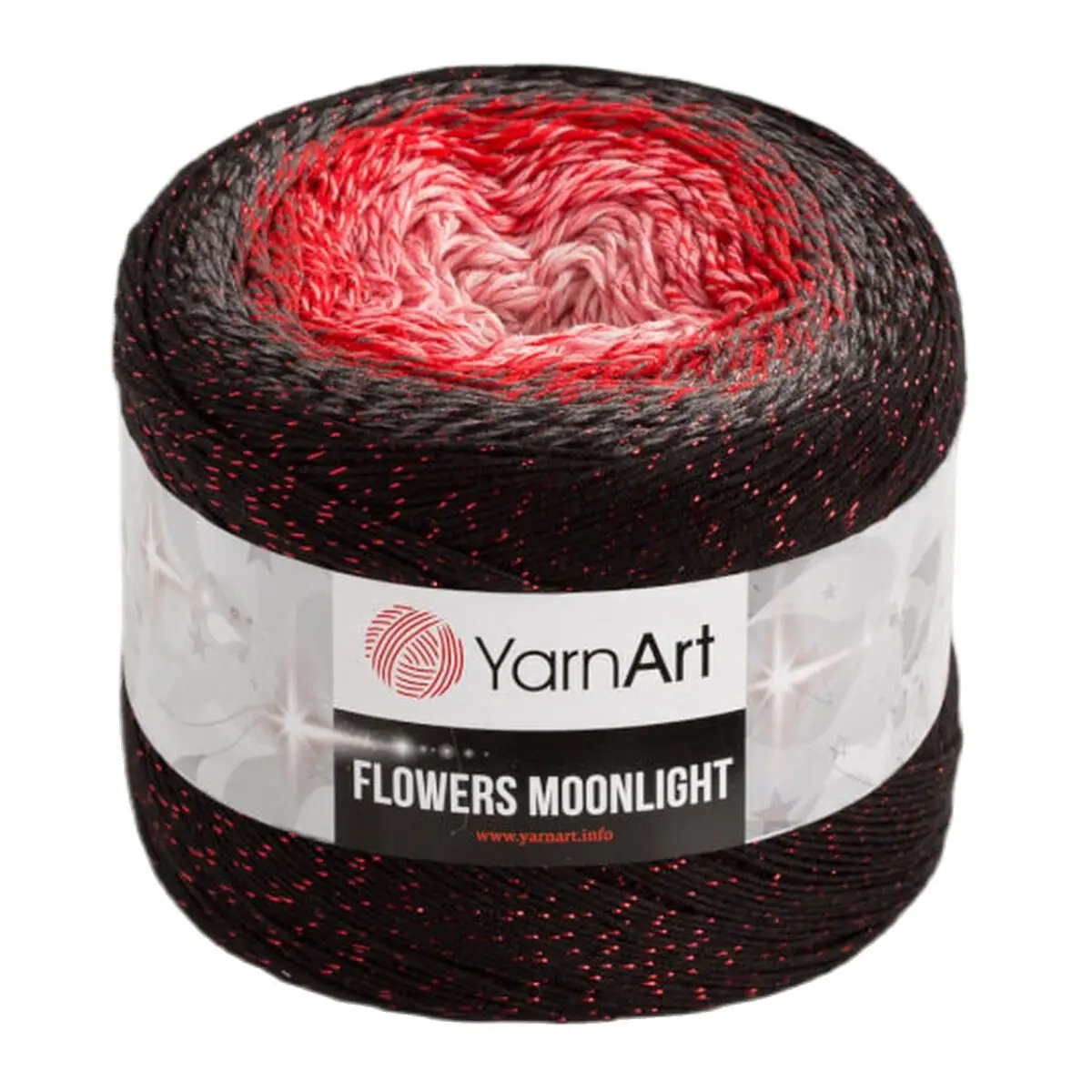 Yarnart Flowers Moonlight Glittery Marbling 260Gr 1000 M. Hand Knitting Yarn 53% Cotton 43% Polyacrylic 4% Metallic Polyester