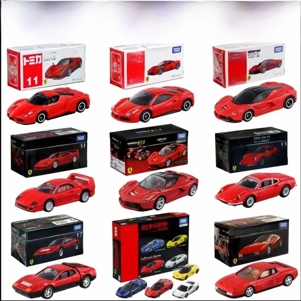 Takara Tomy TOMICA 1:64 Ferrari série F40 modèle de voiture en alliage moulé sous pression jouets à collectionner cadeau de vacances F50,F355 GTS4 voitures miniatures