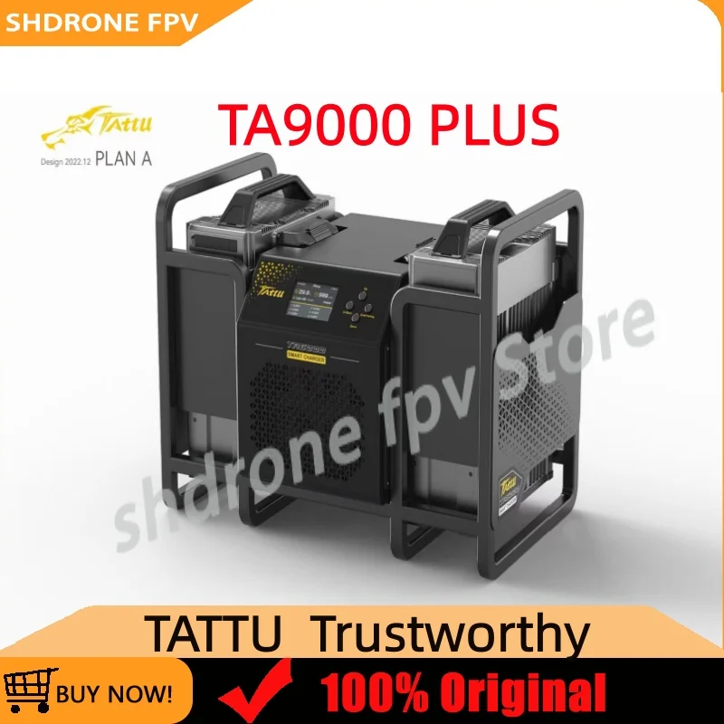 TATTU TA9000 Dual Channel Smart Charger 9000W 120A 12S-18S LiPo LiHV Agricultural Drone Battery Charger