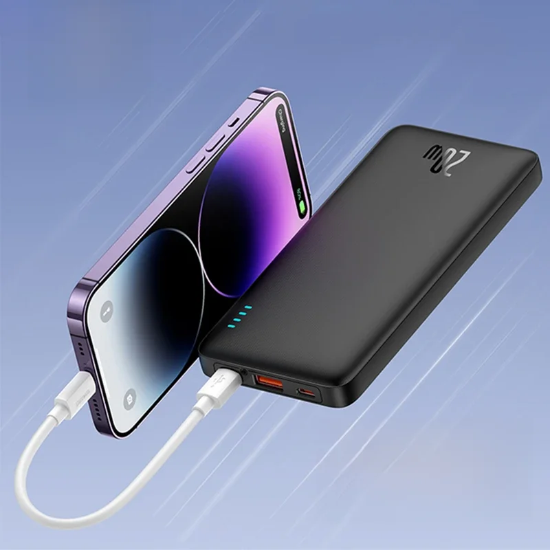 Baseus airpow 20w power bank 10000mah 20000mah carga rápida powerbank para iphone 16/15/14/13/12