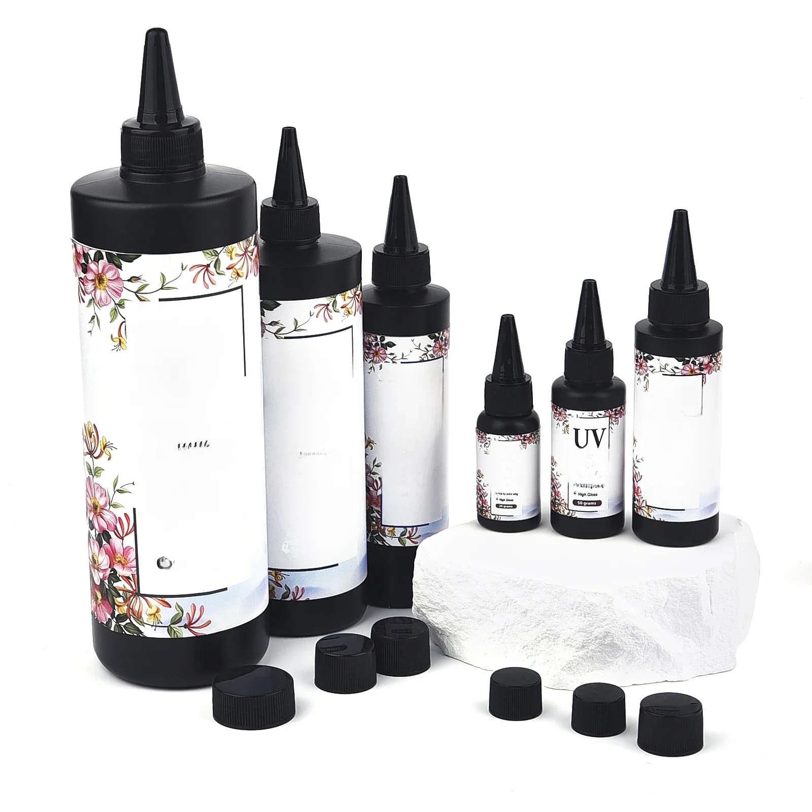 20g/50g/100g/200g/500g/1000g kryształowa żywica epoksydowa klej UV DIY tworzenia biżuterii szybkoschnący twardy klej akcesoria do lamp UV — zdjęcie 2