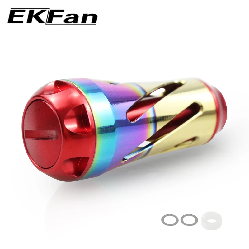 Ekfan CNC Process New Colorful  Aluminum Alloy Fishing Reel Knob Suitable For DAI & SHI Spinning / Baitcasting Tackle Accessory